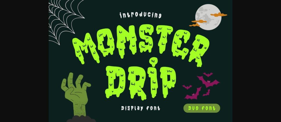 Monster Drip Font Poster 1