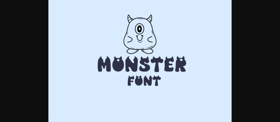 Monster Font Poster 3
