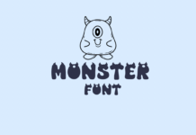 Monster Font Poster 1