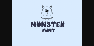 Monster Font Poster 1