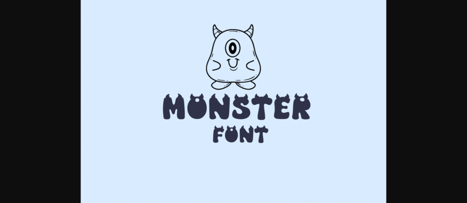 Monster Font Poster 1