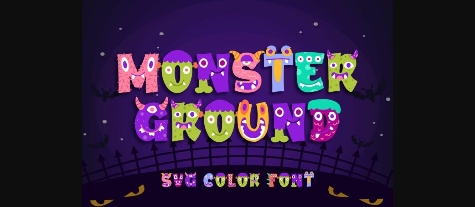 Monster Ground Font Poster 3