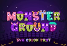 Monster Ground Font Poster 1