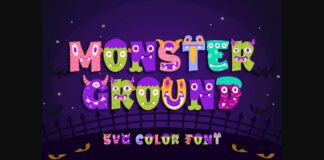 Monster Ground Font Poster 1