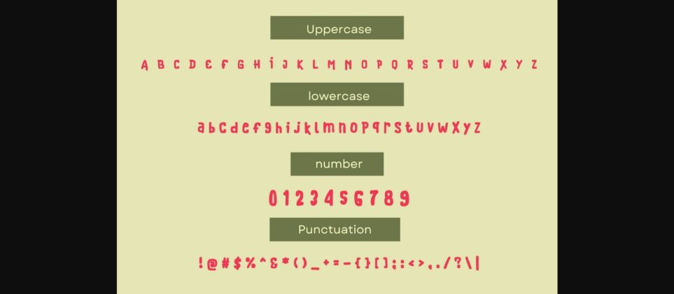 Monster Unleashed Font Poster 6