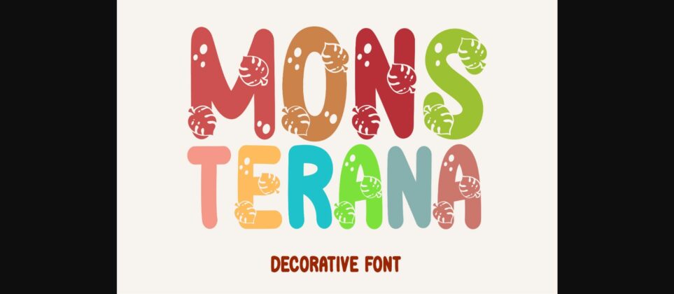 Monsterana Font Poster 3