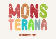 Monsterana Font Poster 1