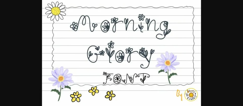 Morning Glory Font Poster 3