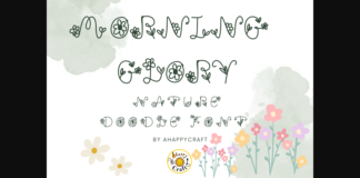 Morning Glory Font Poster 1