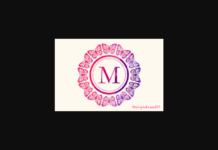 Morphosa Monogram Font Poster 1