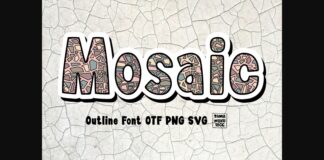 Mosaic Font Poster 1