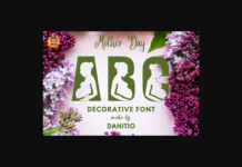 Mother Day Font Mother Day Font Poster 1