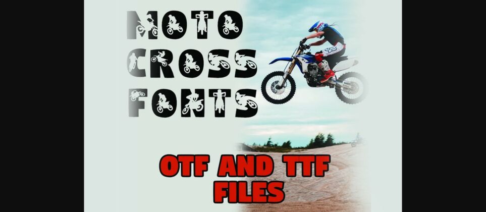 Motocross Font Poster 3