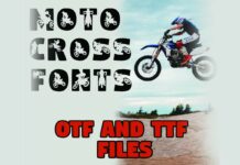 Motocross Font Poster 1