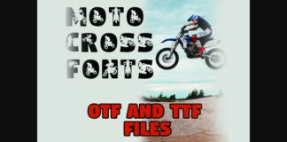 Motocross Font Poster 1