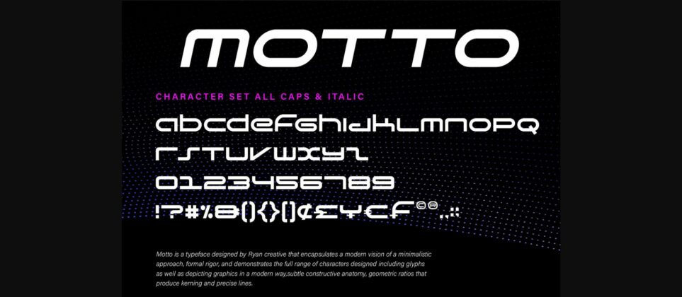 Motto Font Poster 4