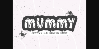 Mummy Font Poster 1