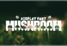Mushroom Font Mushroom Font Poster 1