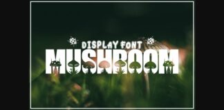 Mushroom Font Poster 1