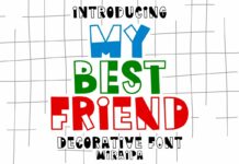 My Best Friend Font Poster 1