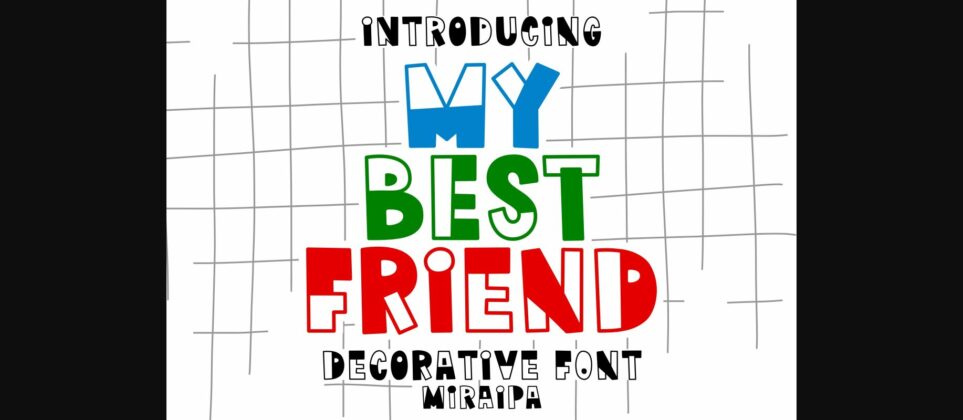 My Best Friend Font Poster 1