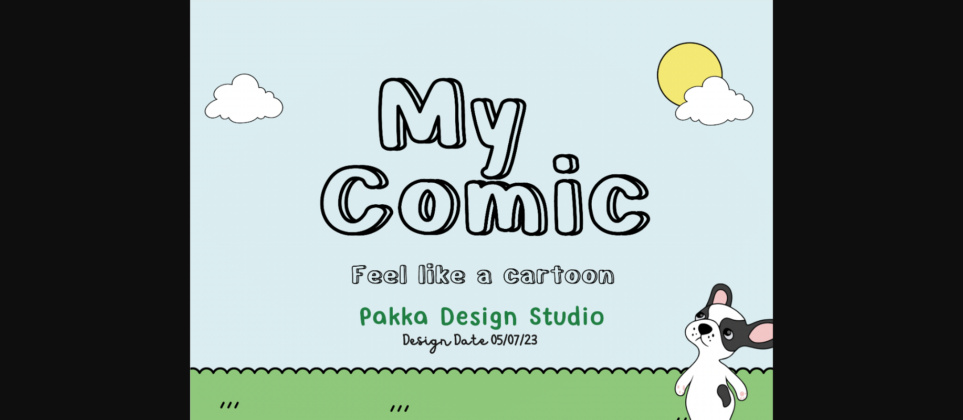 My Comic Font Poster 3