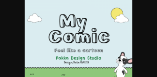 My Comic Font Poster 1