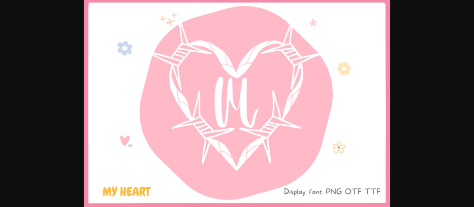 My Heart Font Poster 3