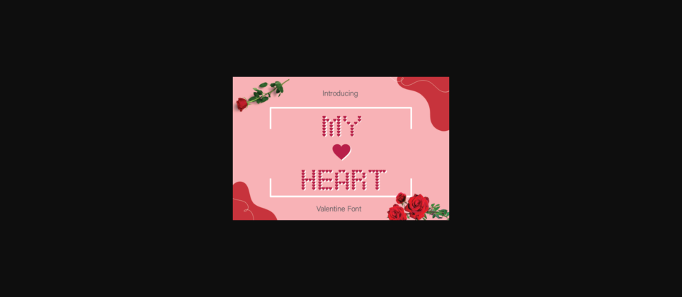 My Heart Font Poster 3