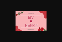 My Heart Font Poster 1