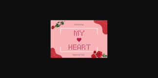 My Heart Font Poster 1