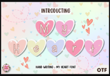 My Heart Font Poster 1