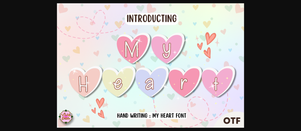 My Heart Font Poster 1