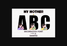 My Mother Font Poster 1