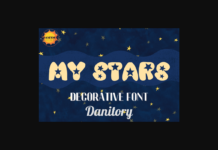 My Stars Font Poster 1