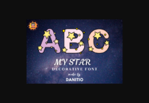 My Stars Font Poster 1