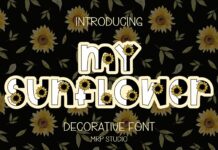 My Sunflower Font Poster 1