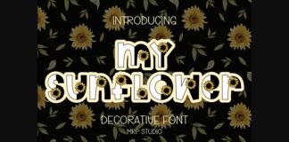 My Sunflower Font Poster 1