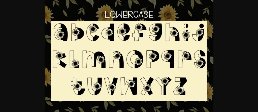 My Sunflower Font Poster 6