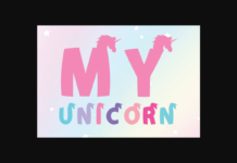 My Unicorn Font Poster 1