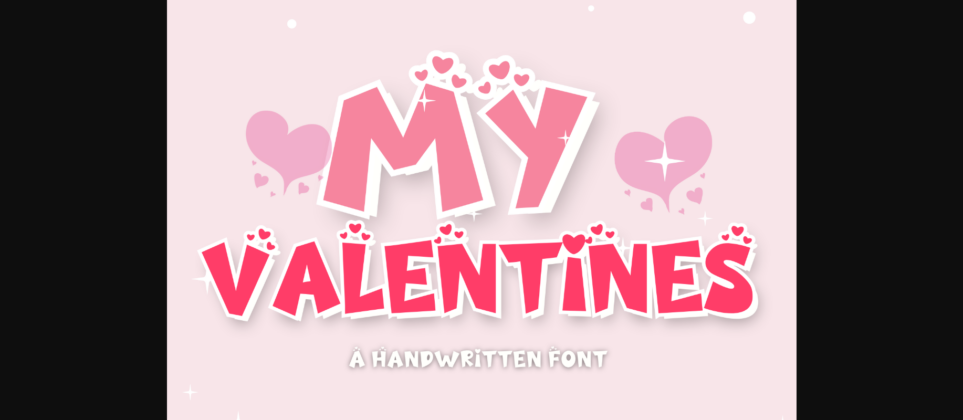 My Valentines Font Poster 3