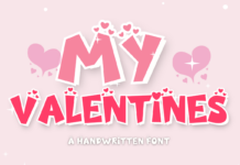 My Valentines Font Poster 1