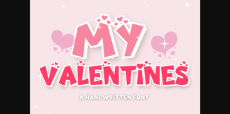 My Valentines Font Poster 1