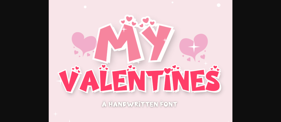 My Valentines Font Poster 1