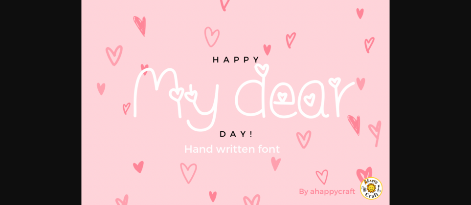 My Dear Font Poster 3