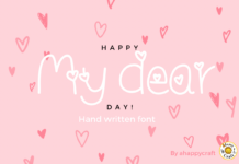 My Dear Font Poster 1