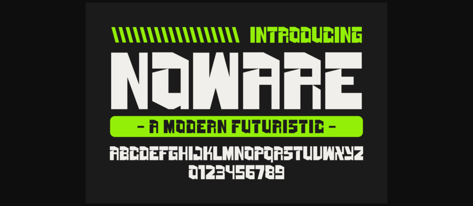 Noware Font Poster 3