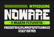 Noware Font Poster 1