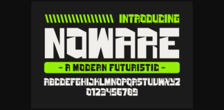 Noware Font Poster 1
