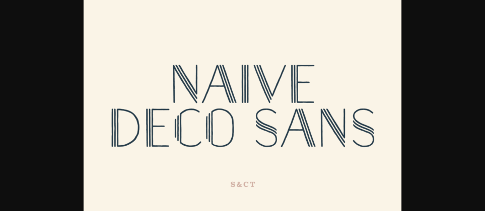 Naive Deco Sans Font Poster 3